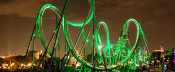 The Incredible Hulk Coaster - Credit Universal Orlando Resort